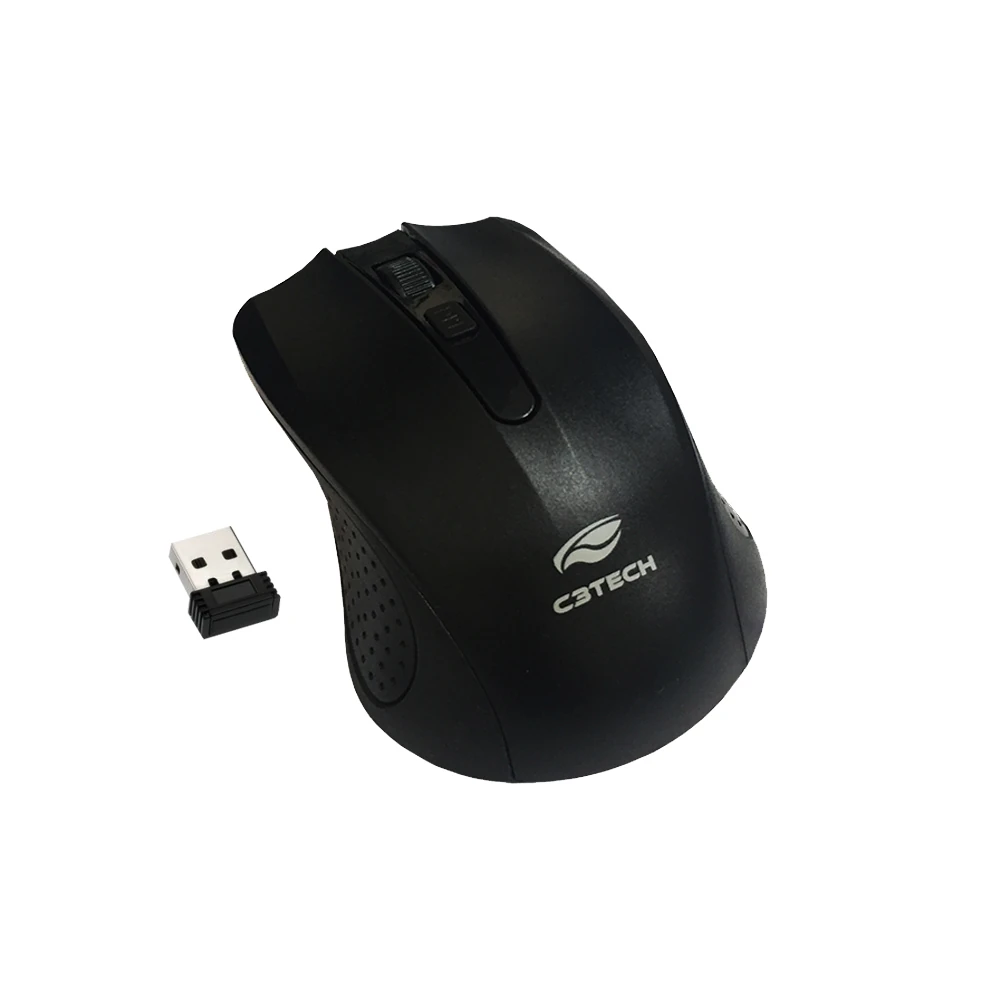 Mouse sem Fio Receptor Nano M-W20BK C3Tech