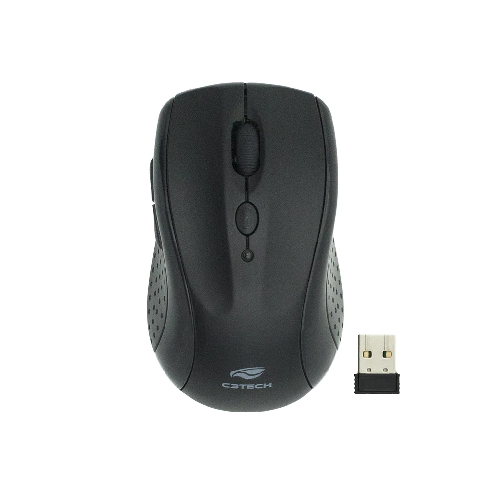 Mouse sem Fio Bt+receptor Nano M-BT12BK C3Tech