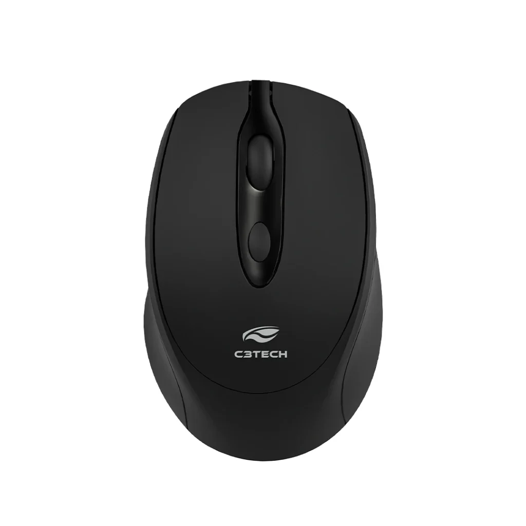 Mouse sem Fio Recarreg Bt+receptor Nano M-BT30BK C3Tech