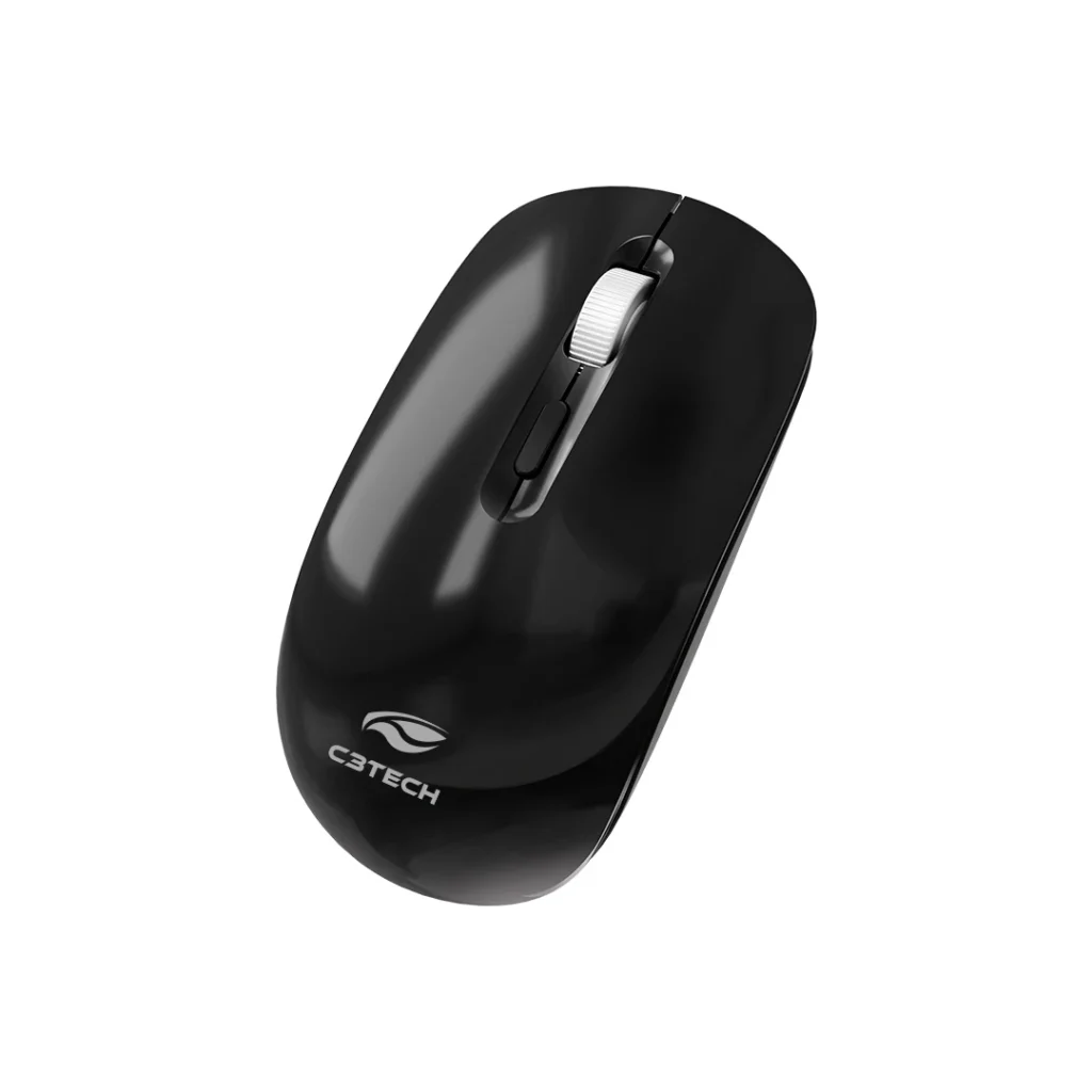 Mouse sem Fio Recarreg Bt+receptor Nano M-BT80BK C3Tech — opções