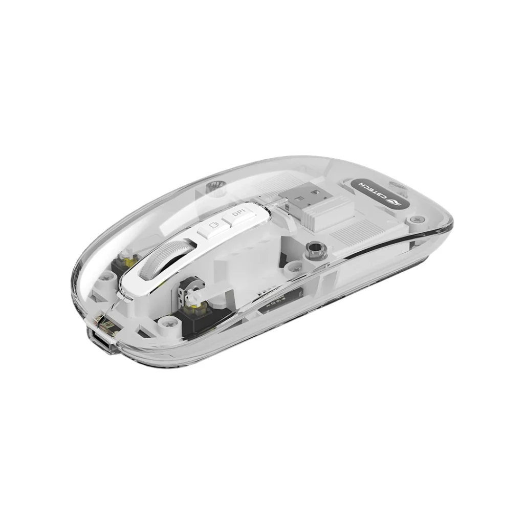 Mouse sem Fio Recarreg Rc+bt+bt M-BT100WH C3Tech