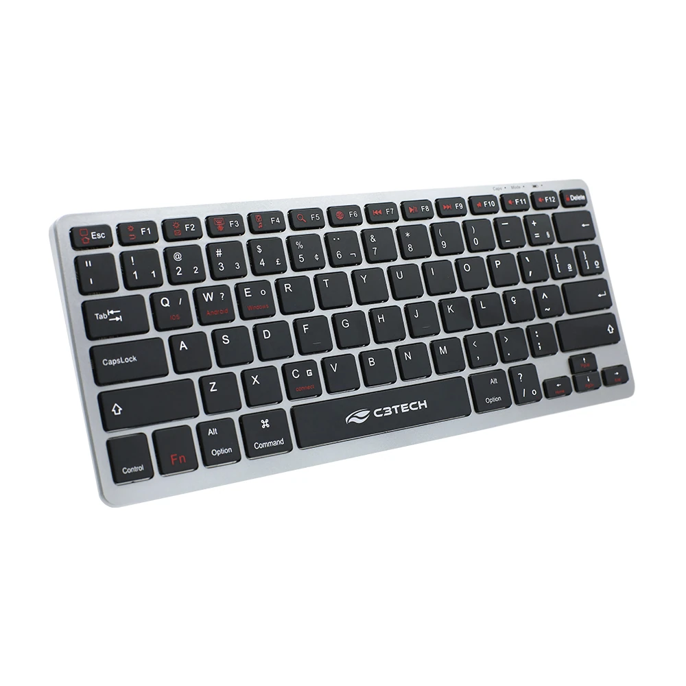 Teclado sem Fio Bluetooh K-BT50BK C3Tech