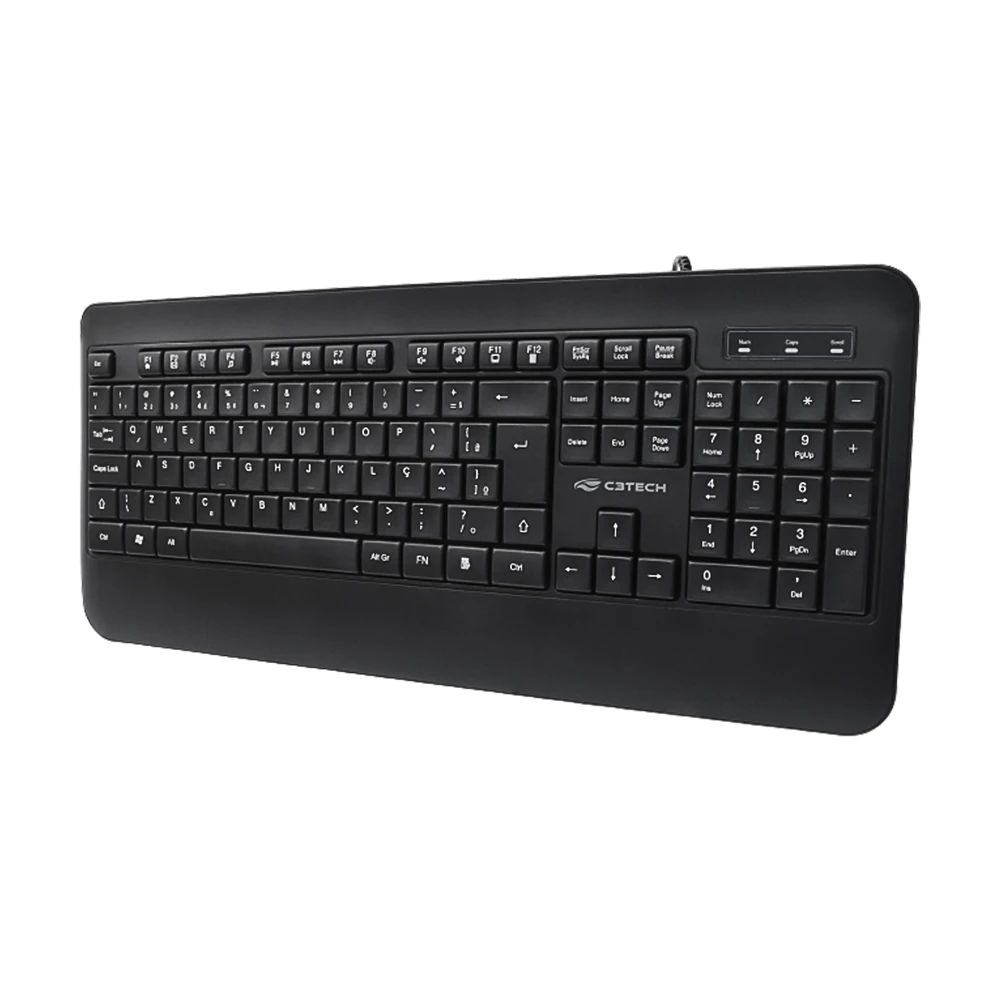Teclado USB Mult KB-M100BK Preto C3Tech