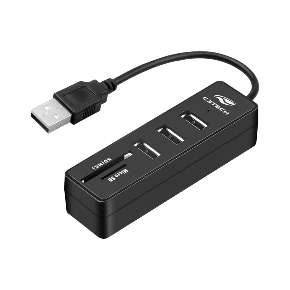 Cabo Hub USB 2.0 5 Portas HU-L200BK C3Tech