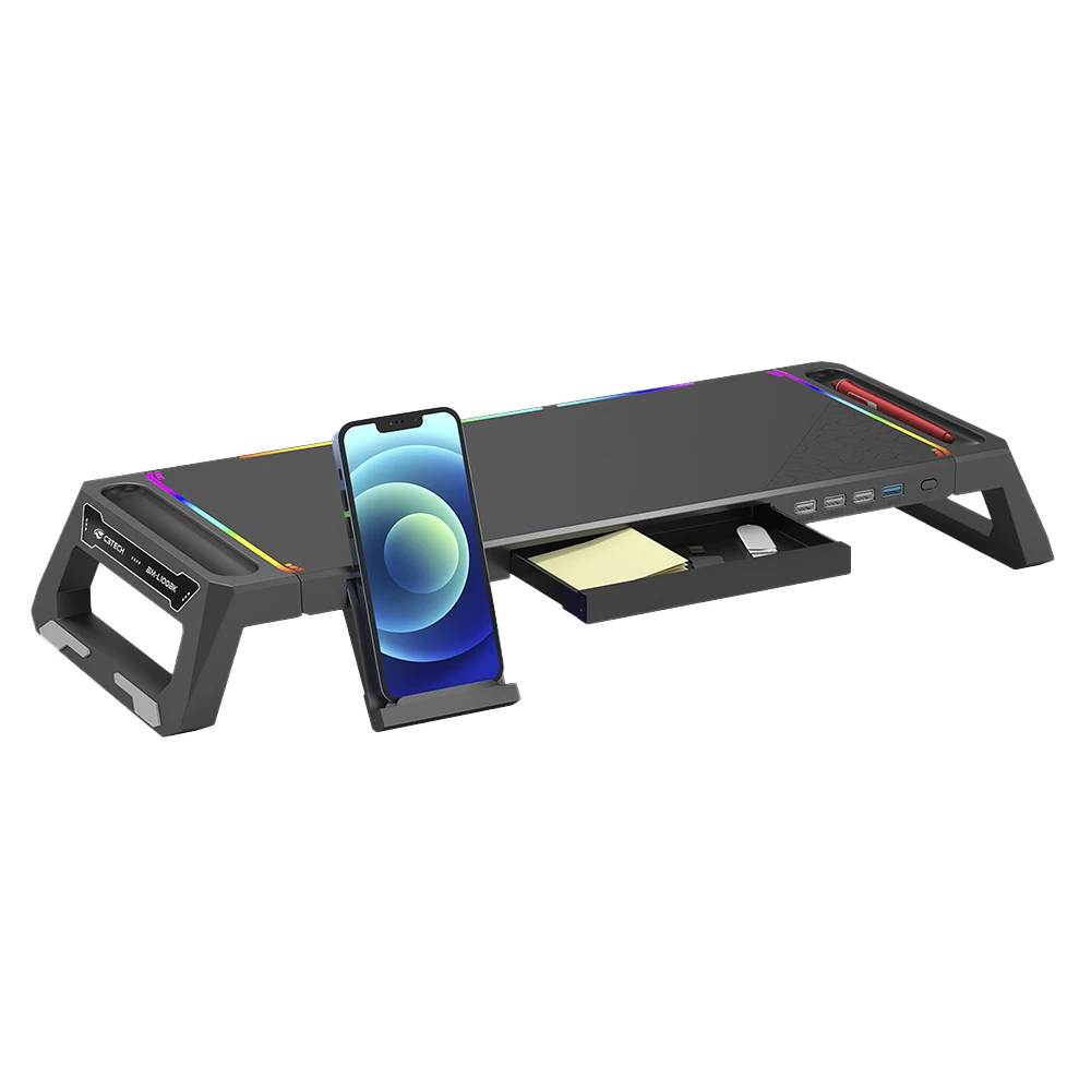 Base para Monitor BM-L100BK RGB C3Tech