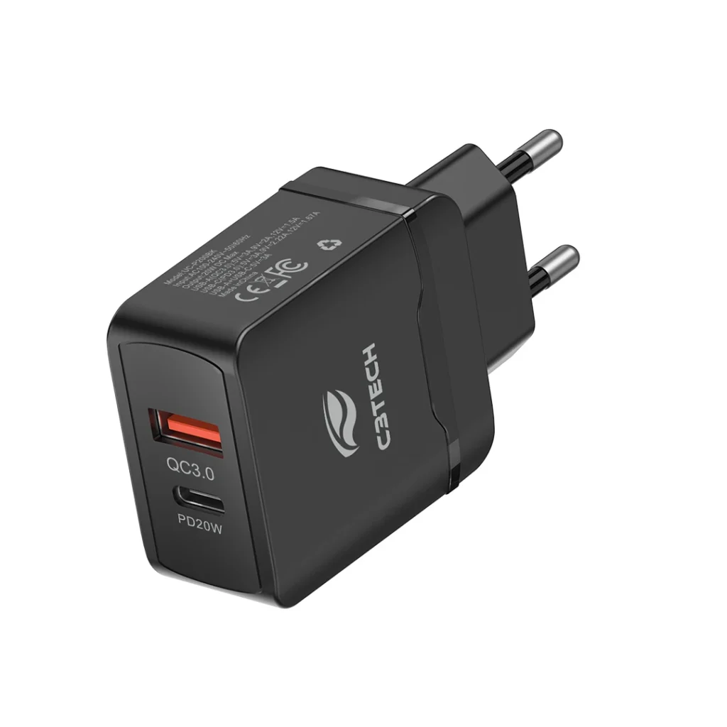 Carreg Acom USB Univ QC3.0+PD20W UC-P200BK C3Tech