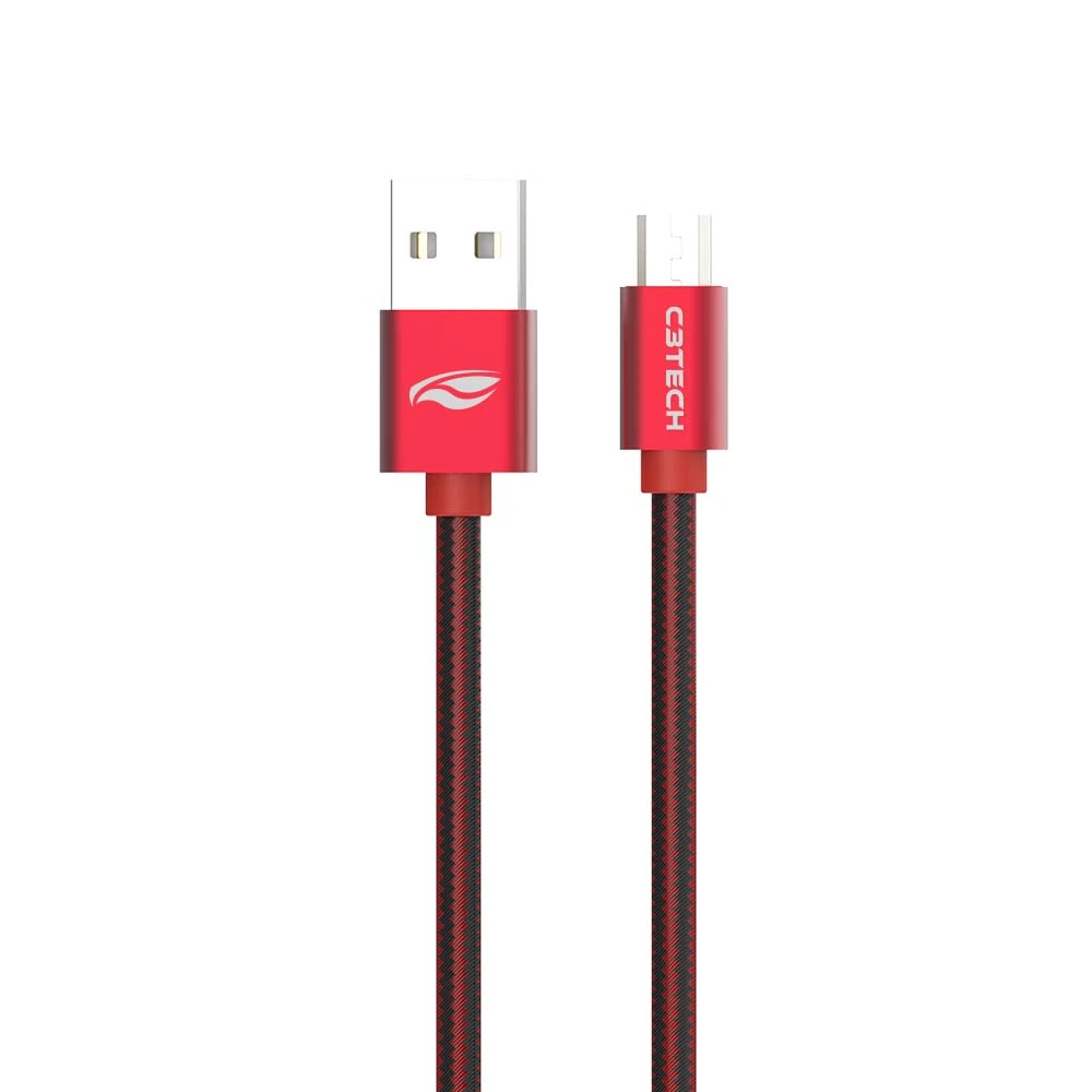 Cabo USB-MICRO USB 2,0A 2M CB-200RD C3Tech
