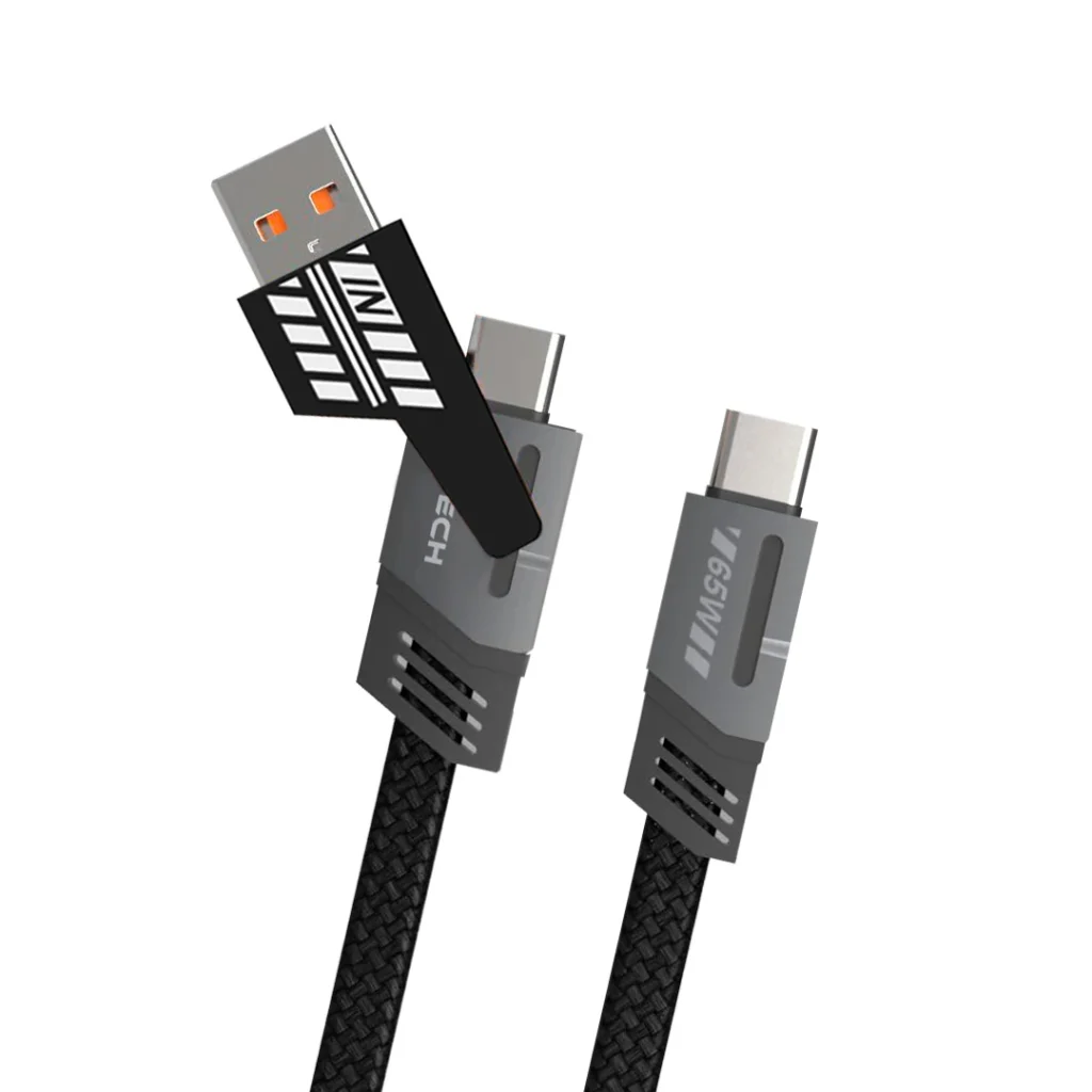 Cabo USB 2 Em 1 A-com C-C 1M CB-430GY C3Tech