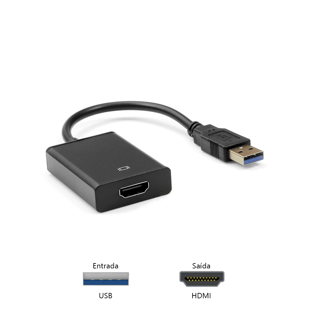 Cabo Adaptador USB3.0 M/hdmi F ADP-USBHDMI10BK PC