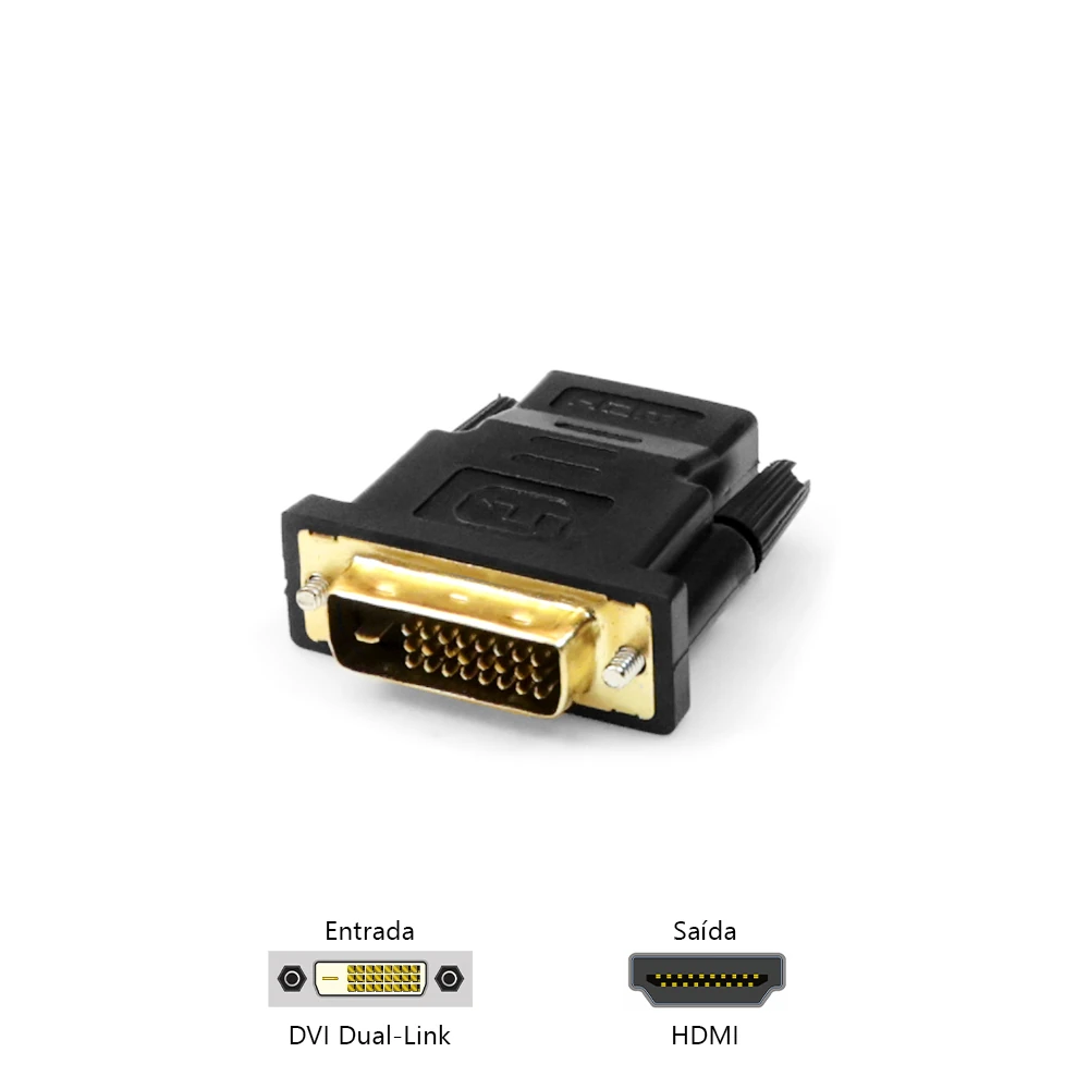 Adaptador DVI M/hdmi F ADP-DVIHDMI10BK Plus Cable