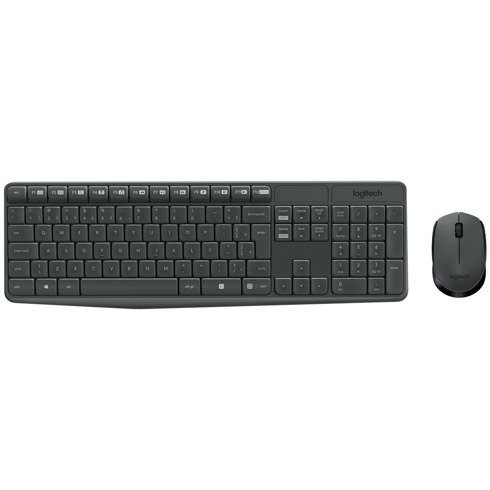 Kit Teclado e Mouse sem Fio MK235 Logitech