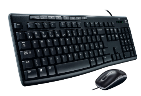 Kit Teclado e Mouse USB MK200 Cinza Logitech